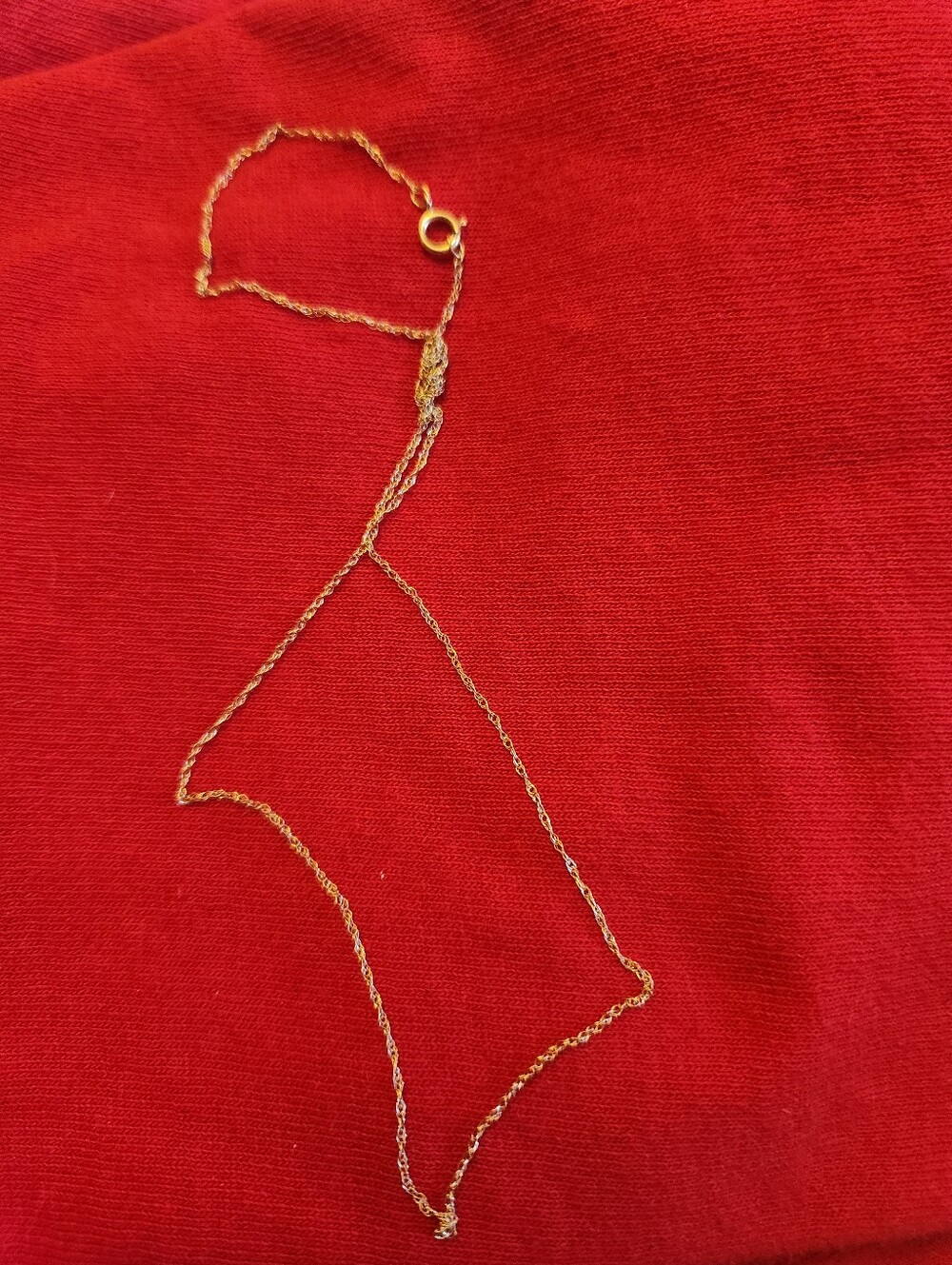 14 Kt Solid YELLOW GOLD NECKLACE That's TANGLED 16" (but poss.18", uncertain!) - Picture 4 of 10